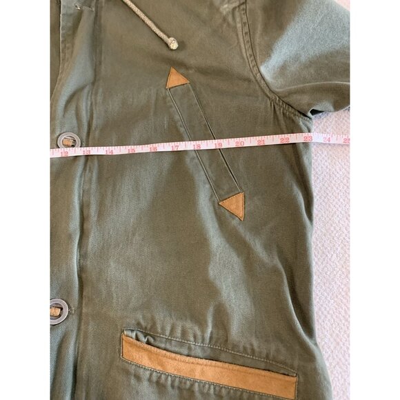 SITKA Coat Women’s L Utility Field Jacket Green Canvas Anorak Heritage Workwear - Picture 3 of 11